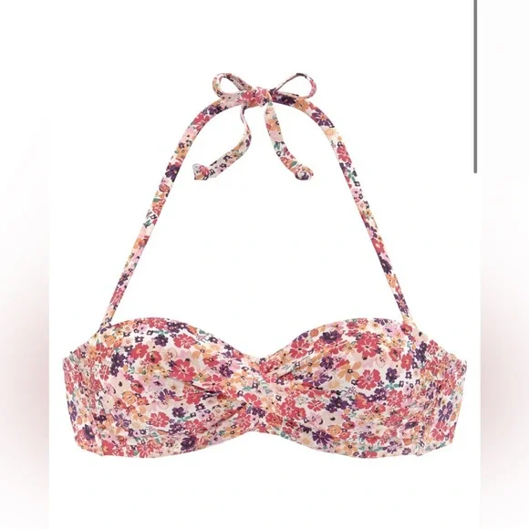 Jette Berry Floral Pattern Bikini, NWT. - Picture 4 of 7